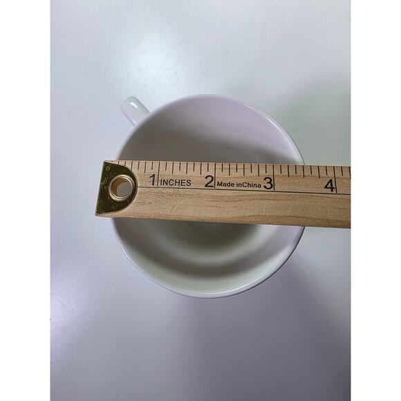 THOMSON POTTERY White Quadro Cup Tea Coffee Mug Set of 4 - Picture 6 of 10